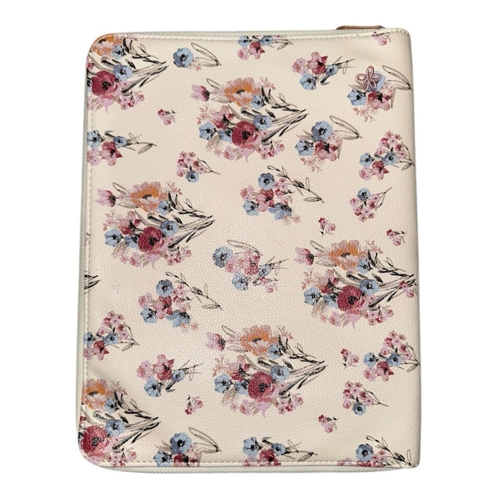 NWT Matilda Jane Floral Tech Organizer Pebbled Vegan Leather 8x11 - Picture 2 of 8